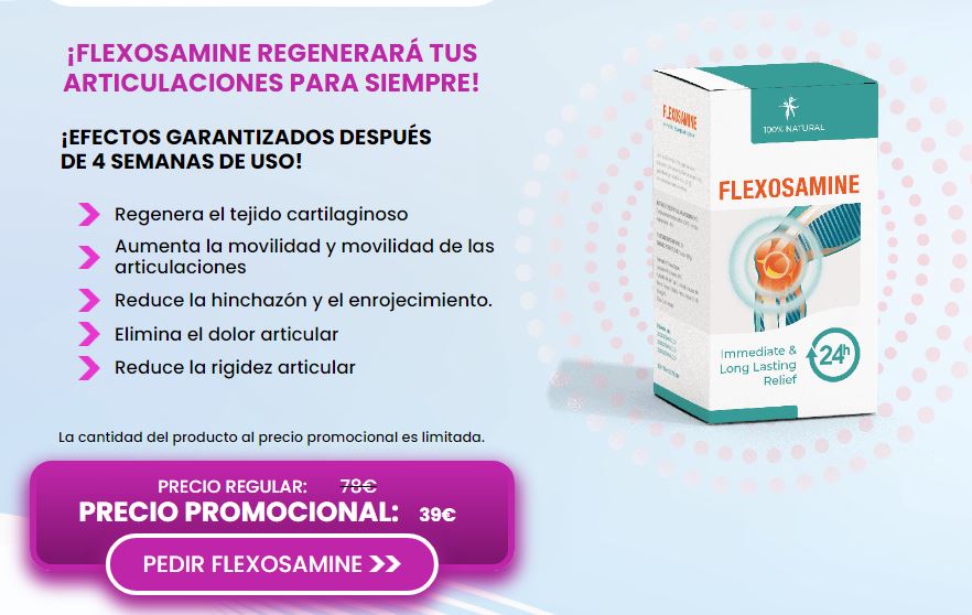 Flexosamine en Farmacias Precio - Crema Flexosamine Para Aliviar el Dolor! Reseñas,
